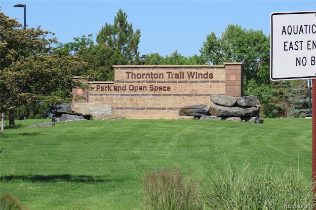 13271 Holly St Unit B, Thornton, CO 80241 - community / neighborhood sign featuring a yard