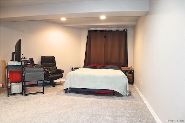 13271 Holly St Unit B, Thornton, CO 80241 - carpeted bedroom featuring baseboards and recessed lighting