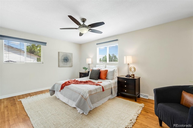 9325 Meade St, Westminster, CO 80031 - bedroom featuring wood finished floors and ceiling fan