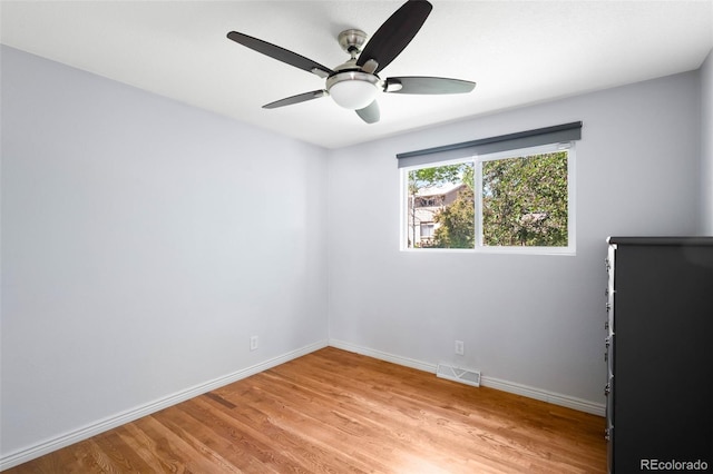 9325 Meade St, Westminster, CO 80031 - empty room featuring light wood finished floors and ceiling fan