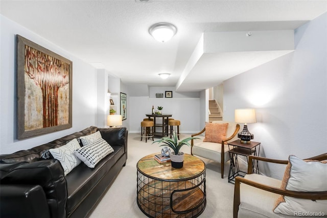 9325 Meade St, Westminster, CO 80031 - living room featuring carpet and stairway