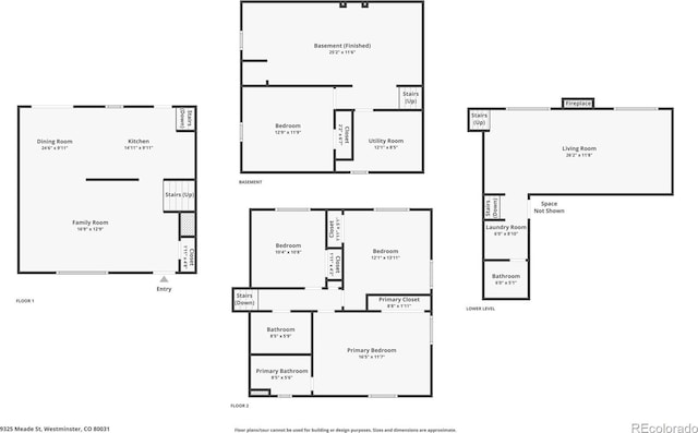 9325 Meade St, Westminster, CO 80031 - view of property floor plan