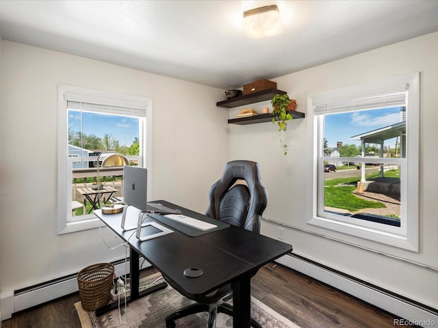 3134 W Center Ave, Denver, CO 80219 - office space featuring baseboard heating, healthy amount of natural light, and wood finished floors