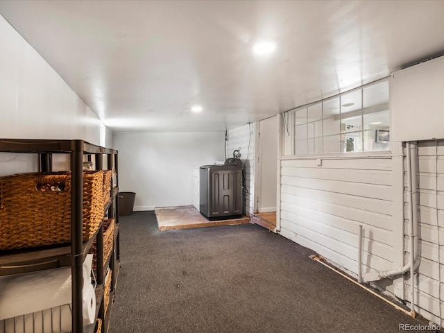 3134 W Center Ave, Denver, CO 80219 - finished basement featuring carpet floors and recessed lighting
