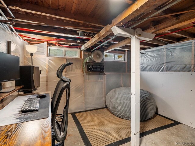 3134 W Center Ave, Denver, CO 80219 - view of unfinished basement