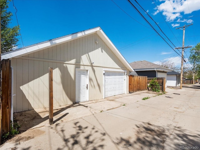 3134 W Center Ave, Denver, CO 80219 - detached garage featuring concrete driveway