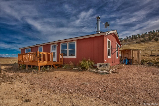 1888 Lakeview Dr, Lake George, CO 80827 - back of property featuring a deck