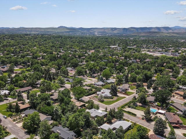 10400 W 35th Pl, Wheat Ridge, CO 80033 - bird's eye view of a mountainous background