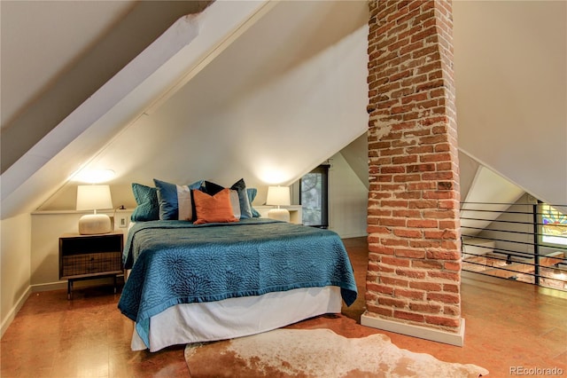3259 W Hayward Pl, Denver, CO 80211 - bedroom featuring lofted ceiling and baseboards