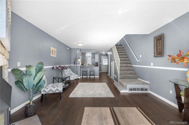 10819 Summerset Way, Parker, CO 80138 - foyer with wood finished floors and stairway