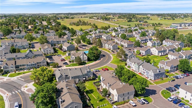 10819 Summerset Way, Parker, CO 80138 - aerial view of property and surrounding area with nearby suburban area