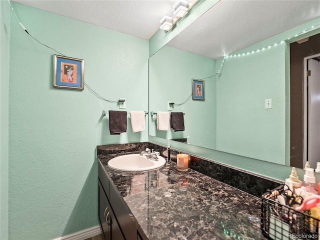100 S Clarkson St Unit 202, Denver, CO 80209 - bathroom with vanity and a textured wall