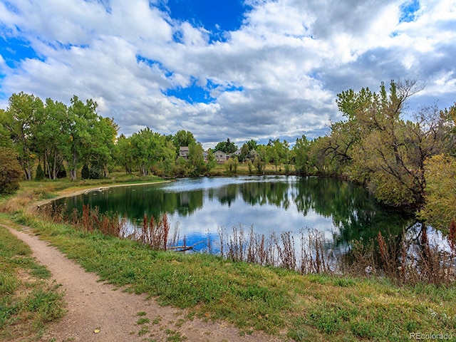 property view of water