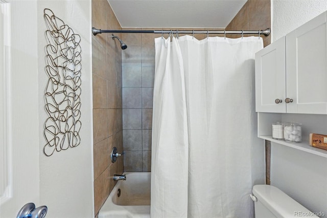 4740 Milwaukee St, Denver, CO 80216 - full bathroom with shower / bath combination with curtain and toilet