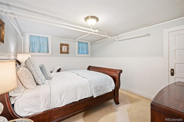 615 N Williams St, Denver, CO 80218 - carpeted bedroom with wainscoting and baseboards