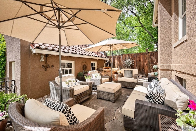 615 N Williams St, Denver, CO 80218 - view of patio / terrace with an outdoor hangout area