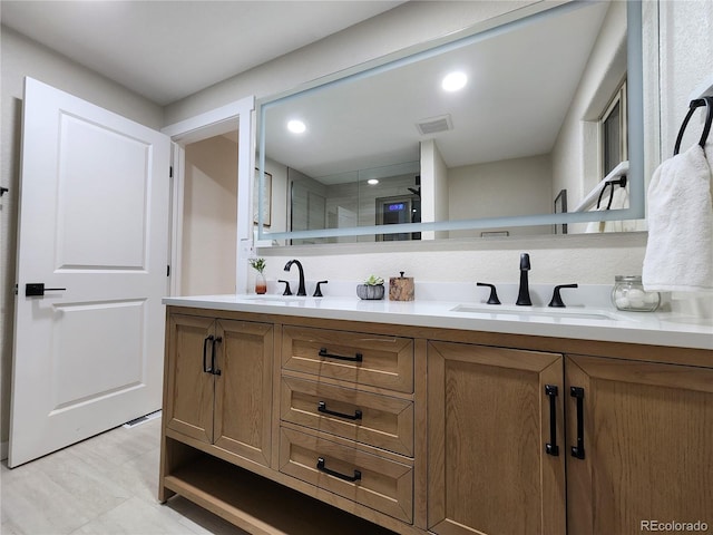 bathroom featuring vanity