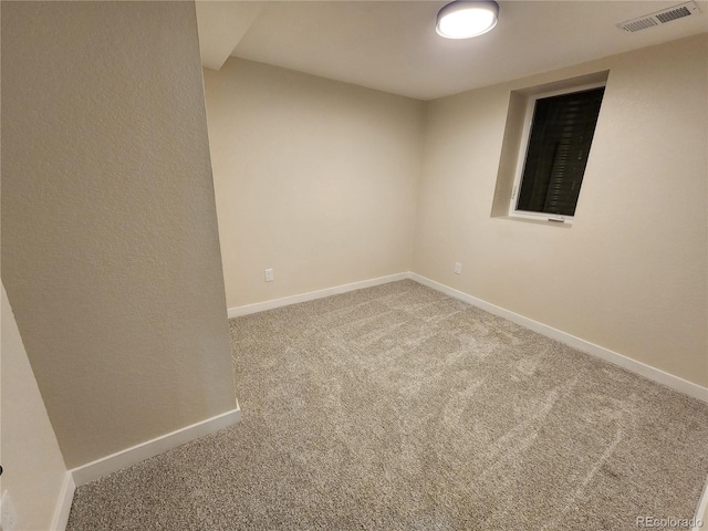 view of carpeted empty room