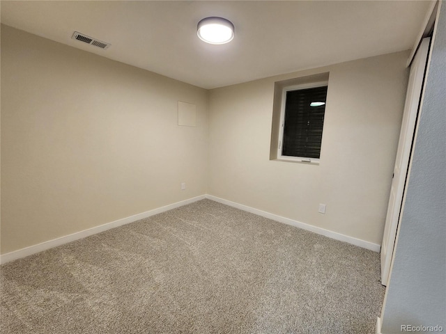 view of carpeted empty room