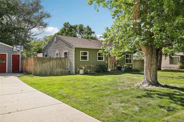 1975 Cody St, Lakewood, CO 80215 - view of front of home with stone siding and concrete driveway