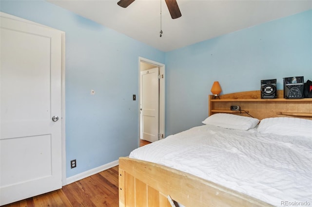 1975 Cody St, Lakewood, CO 80215 - bedroom featuring wood finished floors and a ceiling fan