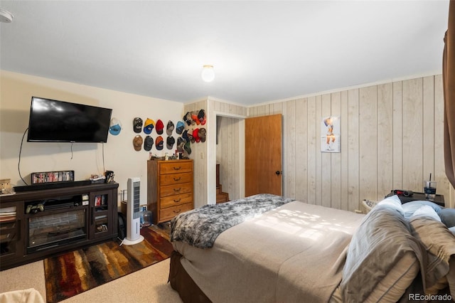 bedroom featuring dark wood-type flooring