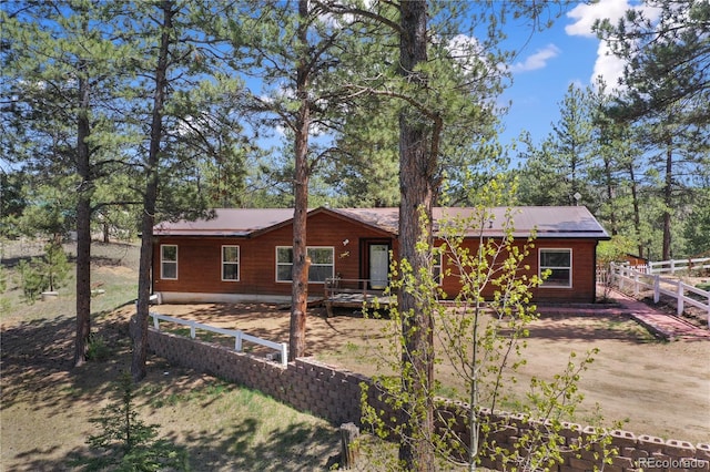 840 Obsidian Dr, Florissant, CO 80816 - view of front of home featuring a deck