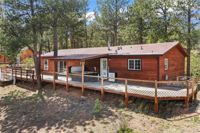 840 Obsidian Dr, Florissant, CO 80816 - rear view of property with a deck