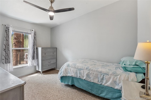 840 Obsidian Dr, Florissant, CO 80816 - bedroom featuring carpet, baseboards, and ceiling fan