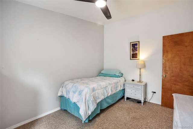 840 Obsidian Dr, Florissant, CO 80816 - carpeted bedroom with a ceiling fan and baseboards