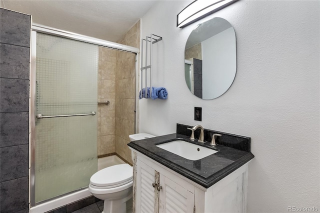 840 Obsidian Dr, Florissant, CO 80816 - full bath with toilet, vanity, and a stall shower