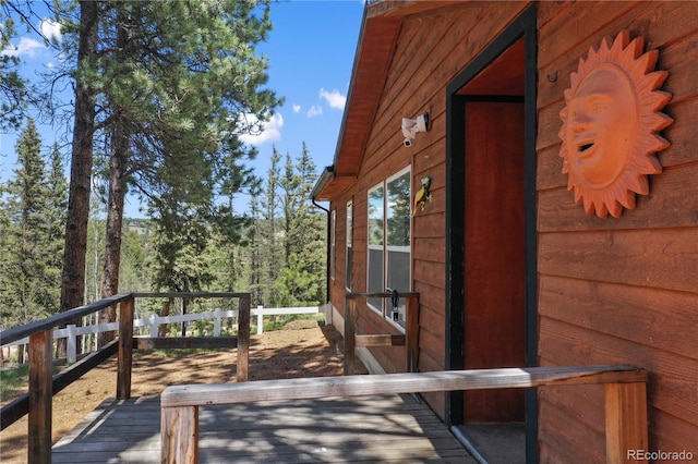 840 Obsidian Dr, Florissant, CO 80816 - view of wooden deck