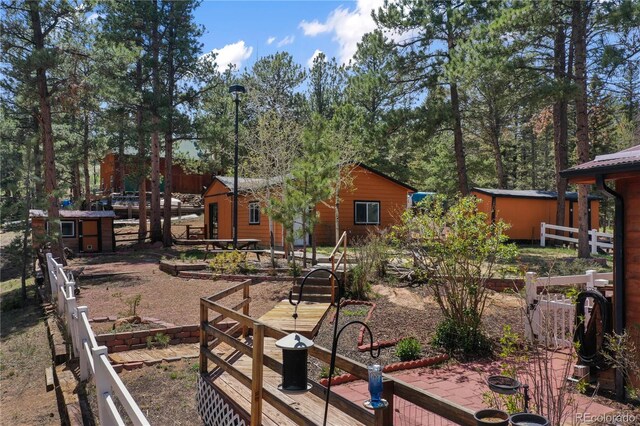 840 Obsidian Dr, Florissant, CO 80816 - view of yard with a garden