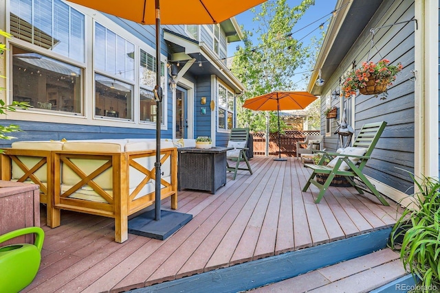 3386 Beeler Ct, Denver, CO 80238 - deck featuring outdoor dining space