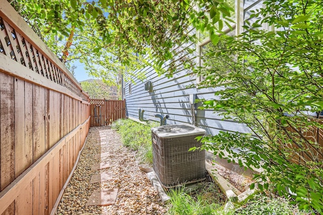 3386 Beeler Ct, Denver, CO 80238 - fenced backyard featuring central AC