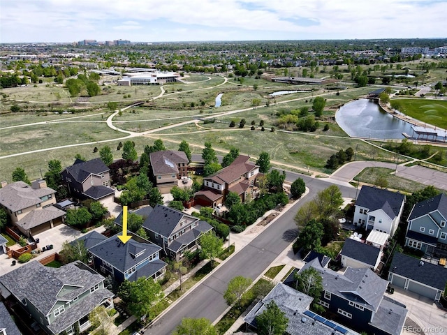 3386 Beeler Ct, Denver, CO 80238 - aerial view of residential area with a large body of water
