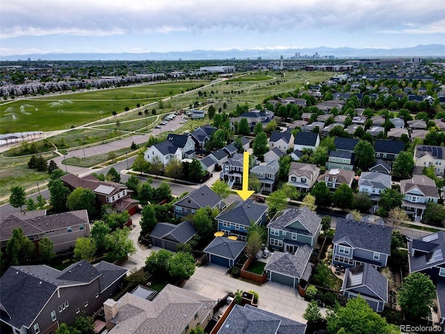 3386 Beeler Ct, Denver, CO 80238 - aerial view of residential area featuring a golf course