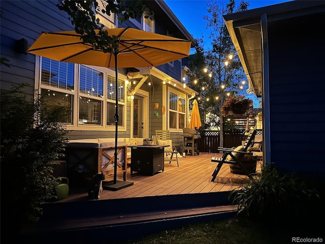 3386 Beeler Ct, Denver, CO 80238 - view of wooden deck