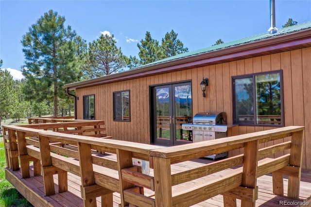 437 Langnis Rd, Guffey, CO 80820 - deck with french doors