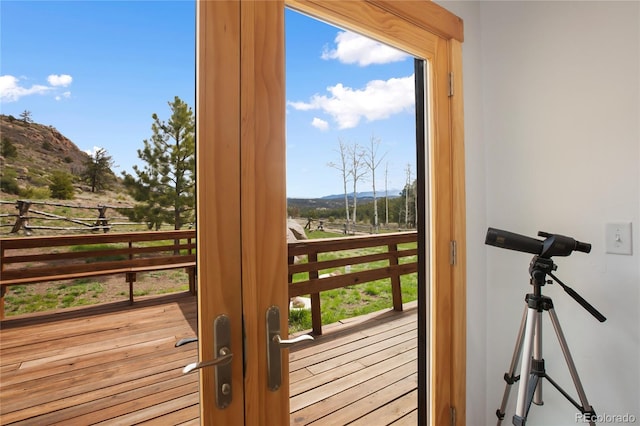 437 Langnis Rd, Guffey, CO 80820 - entryway with a mountain view