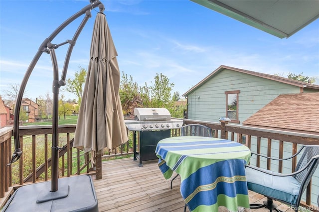 3620 Silver Plume Ln, Boulder, CO 80305 - wooden deck featuring area for grilling