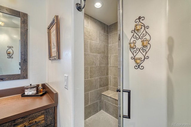 7103 Ranch Rd, Hartsel, CO 80449 - bathroom featuring a shower stall and vanity