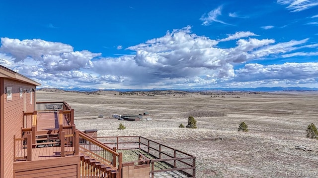 7103 Ranch Rd, Hartsel, CO 80449 - view of yard with a deck with mountain view