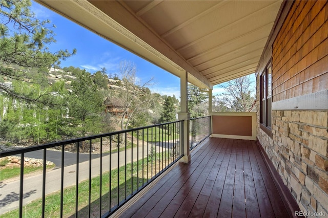 view of deck
