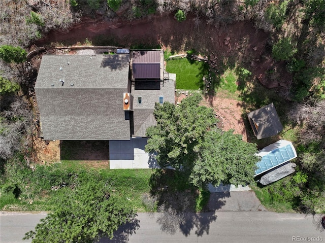 view from above of property