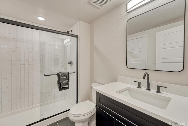 22583 E Union Cir, Aurora, CO 80015 - full bathroom featuring a stall shower and vanity
