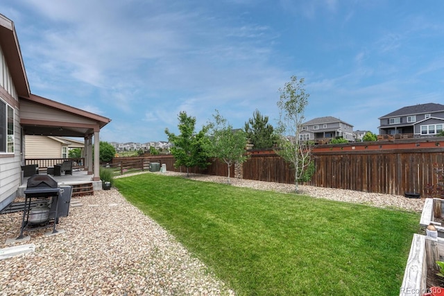 22583 E Union Cir, Aurora, CO 80015 - fenced backyard with a residential view