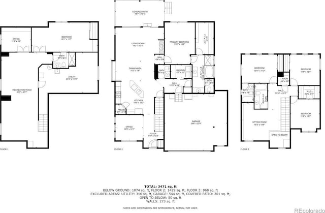22583 E Union Cir, Aurora, CO 80015 - view of home floor plan