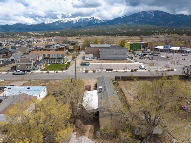 7255 County Road 105, Salida, CO 81201 - aerial perspective of suburban area with a mountainous background