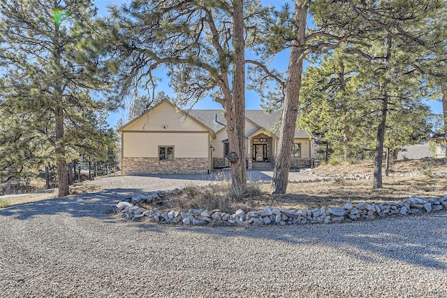 view of front of property